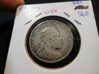 W54 Africa Ethiopia 1889 1/2 Birr