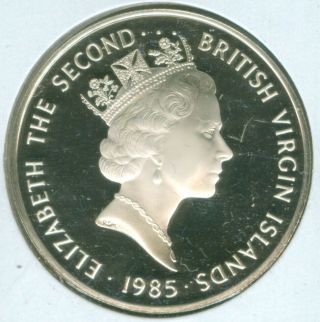 1985 British Virgin Islands 20 Dollars - World Silver Coin 19.  8g (1923650)