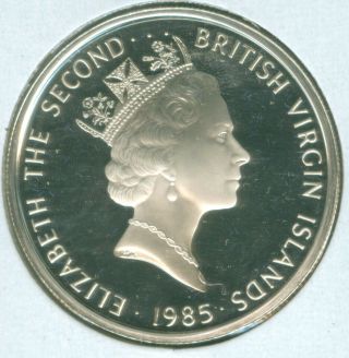 1985 British Virgin Islands 20 Dollars - World Silver Coin 19.  8g (1923648)