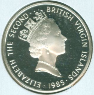 1985 British Virgin Islands 20 Dollars - World Silver Coin 19.  8g (1923647)