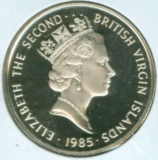 1985 British Virgin Islands 20 Dollars - World Silver Coin 19.  8g (1923652)