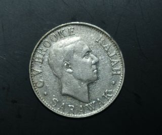 1927h Sarawak 20 Cents Gvf