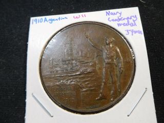 W11 Argentina 1910 Argentinian Navy Centenary Ae Medal 37mm