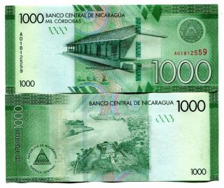 Nicaragua 1000 Cordobas Nd (2017) P - 214 Unc