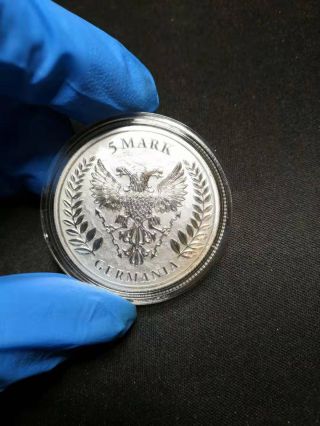 2019 Germania 5 Mark 1oz.  999 Fine Silver Bullion Coin 1st Year Of Release