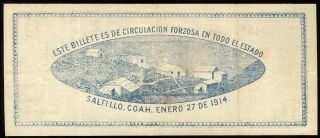 Mexico M1088¦SI - - 8 (S - 645) Tesoreria de la Federacion $1 B - D. ,  27.  1.  1914 VF, 2