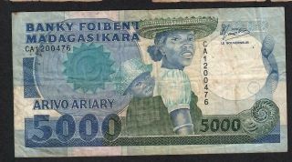5000 Francs From Madagascar