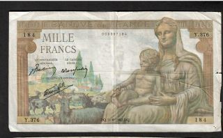 1000 Francs From France 1942