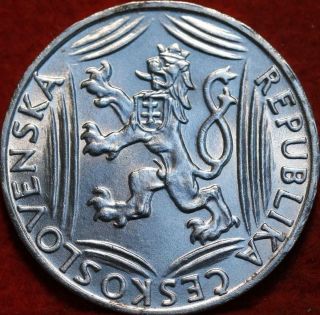 Uncirculated 1948 Czechoslovakia 100 Korun Silver Foreign Coin