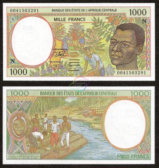Central African States,  Equatorial Guinea 1000 Francs,  2000,  P - 502n,  Unc