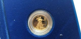 1989 - P $5 1/10 Oz.  Proof American Gold Eagle " Roman Numeral "