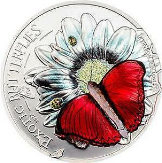 Tanzania 2016 Exotic Butterflies 1000 Schillings Proof Silver Coin