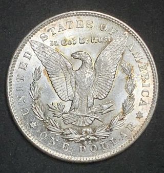 1891 CC Morgan Silver Dollar Coin Uncirculated Vam 3R Spitting (667) 2