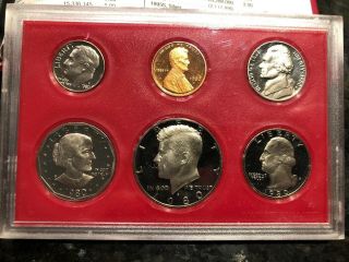 1980 - S Us Coin Proof Set Us Kennedy Half Dollar Susan B Anthony Cameo