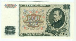 Czechoslovakia 1000 Korun 1934 Specimen Narodna Banka Češkoslovenska Tisic
