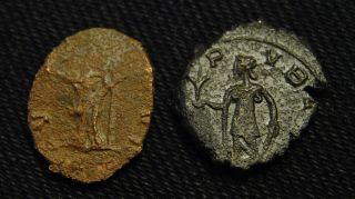 Two Gallic Empire Æ Antoninianus Emperor Tetricus II AD 274 2