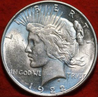 1922 - D Denver Silver Peace Dollar