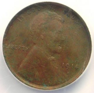 1914 - D Lincoln Wheat Cent 1c - Ngc Xf Details (ef) - Rare Key Date Penny