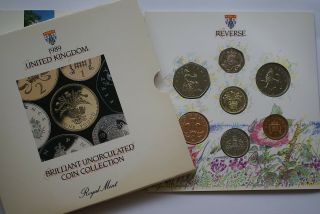 1989 Great Britain Royal Brilliant Uncirculated Coin Set