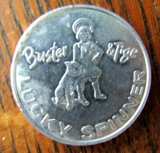 1938 Buster Brown & His Dog Tige Lucky Spinner Buster Brown Cloths Since 1904