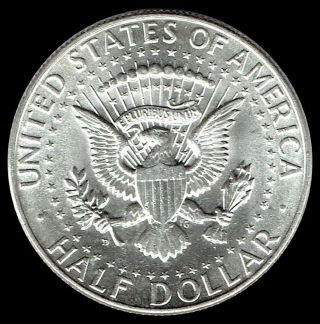 1964 - D Kennedy Half Dollar 90 Silver Us Coin " Average Circulation "