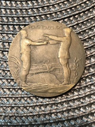 1927 “visite De L’american Legion En France Bronze Medal