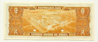 Brazil | SPECIMEN | 2 Cruzeiros | 1944 | UNC 2