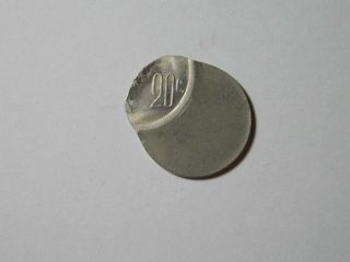 1974 - 83 Mexico 20 Twenty Centavos Coin 75 Off Center Error