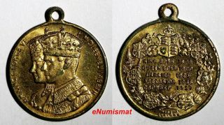 Great Britain 1937 King George Vi & Queen Elizabeth Coronation Medal 27mm