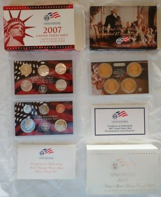 2007 United States Silver Proof 14 Piece Set And