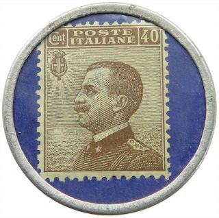 Italy 40 Centesimi Nuovo Banco Milano Encased Postage Stamp T86 223