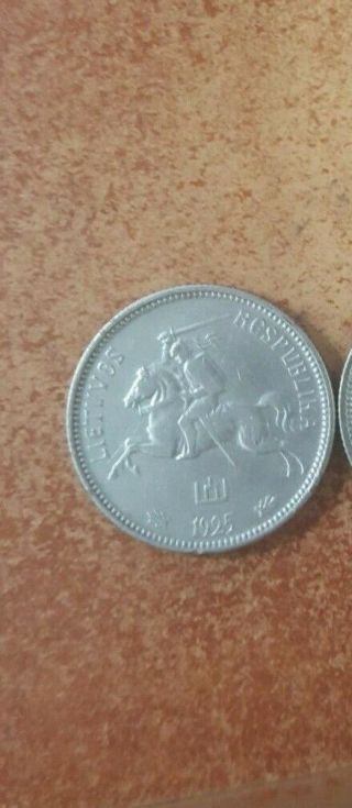 Lithuanian Silver Coins,  2 Dulitu 1925
