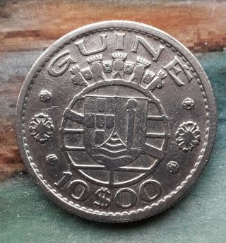 Bn3019 - Guinea Bissau - Portuguese Colony - Coin 10 Escudos 1952 Silver