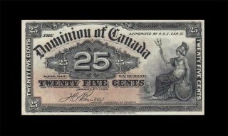 1900 Dominion Of Canada 25 Cents Boville ( (ef, ))