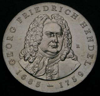 Germany (ddr) 20 Mark 1984 A - Silver - Georg Friedrich Handel - Aunc - 1631