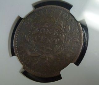 1794 HEAD of 94 Flowing Hair Large Cent S - 44 R - 1 NGC VG DETAILS 6
