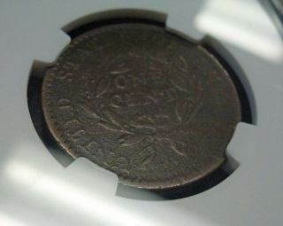 1794 HEAD of 94 Flowing Hair Large Cent S - 44 R - 1 NGC VG DETAILS 7