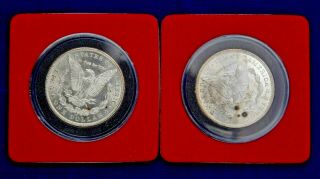 Morgan Silver Dollars 1883 CC and 1884 CC coins 4