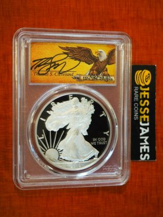 2018 W Proof Silver Eagle Pcgs Pr70 Dcam Cleveland First Day Of Issue Fdi Denver