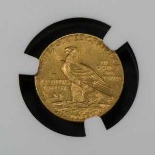 1910 G$2.  50 INDIAN HEAD GOLD QUARTER EAGLE,  UNC COIN NGC MS 62 Q058 4