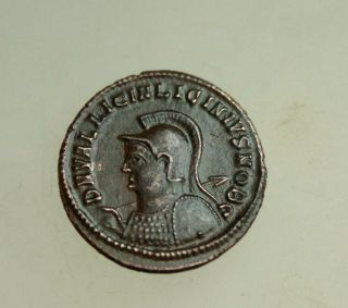 Licinius Ii.  Caesar,  A.  D.  317 - 324.  Ae 20mm Follis Helmeted And Cuirassed Bust