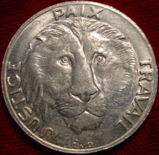 Scarce Hi Grade 1965 10 Francs Belgian Congo Lion Details