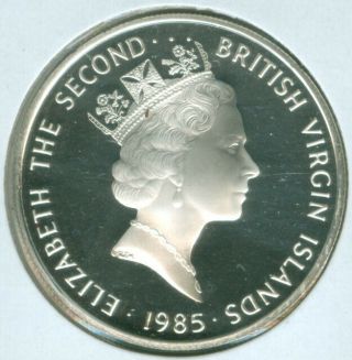 1985 British Virgin Islands 20 Dollars - World Silver Coin 19.  8g (1923636)