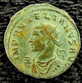 Fine Ancient Roman Bronze Antoninianus Of Aurelian Circa 270 - 275 Ad (m108)