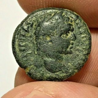Ancient Roman Bronze Coin Provincial Double Head Uncertain 5.  2gr 19.  1mm