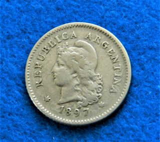 1897 Argentina 10 Centavos - Great Old Coin - See Pictures^^^
