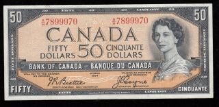 1954 Bank Of Canada $50 Banknote - Bc - 42a - Face Value
