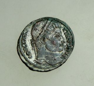 Constantine I The Great I 306 - 337 Silvered Follis Buste N.  R.  Æ20mm Nicomedia