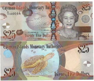 Cayman Islands - 25 Dollars 2010 / 2018 Unc Seria D/2 Lemberg - Zp