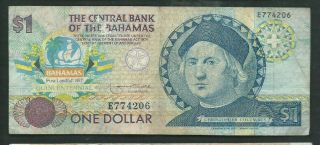 Bahamas 1992 1 Dollar P 50 Circulated